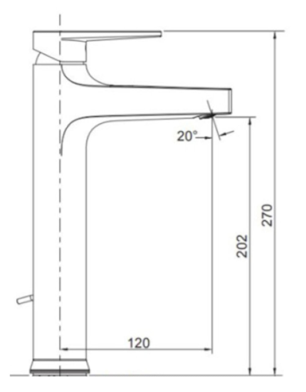 Misturador Monocomando Bica Alta Taut Cromado Kohler